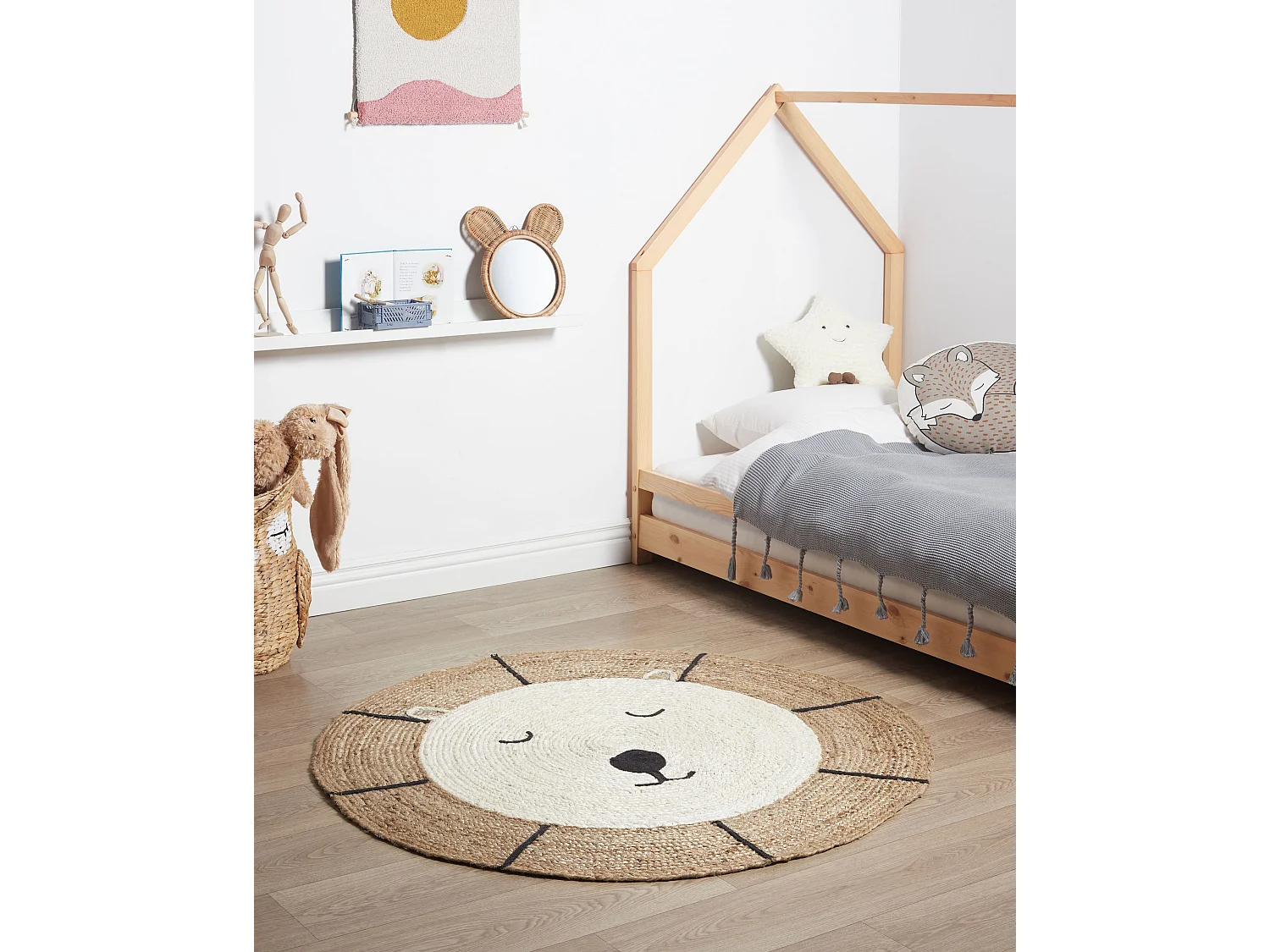 Tapis enfant KOVU Beige ø 120 cm Jute