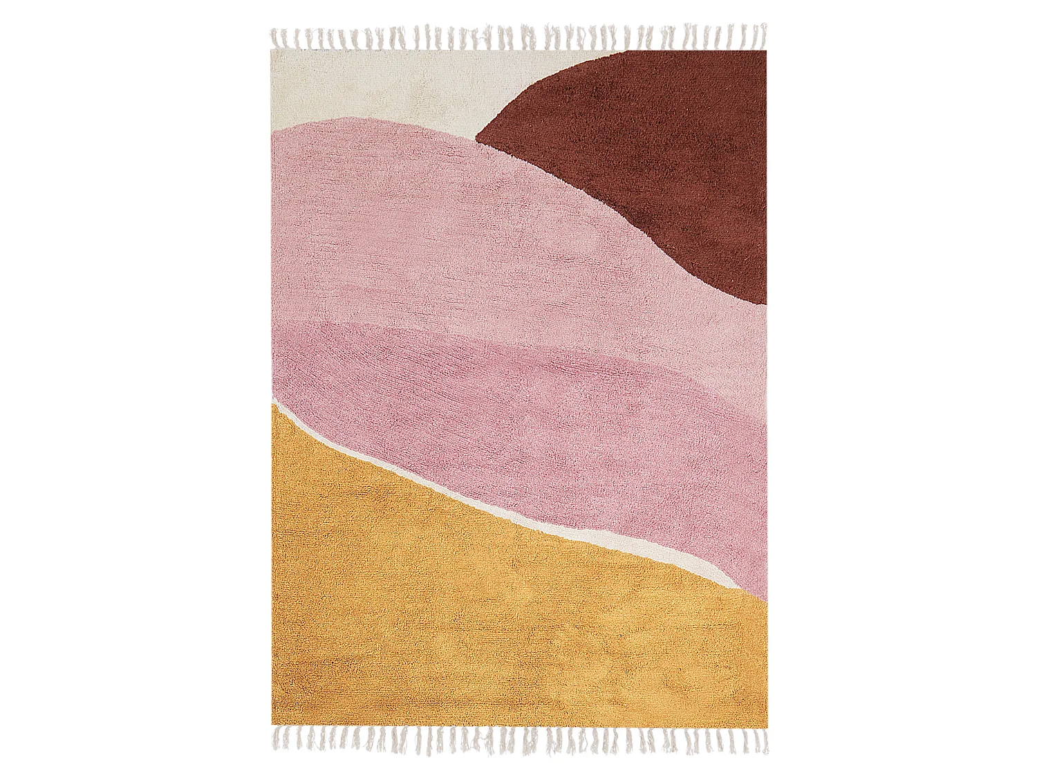Rug XINALI Pink 140 x 200 cm Cotton