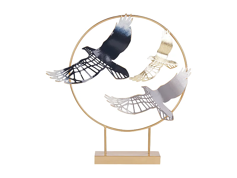 Figura decorativa Pájaro SAMARIUM Metal Dorado