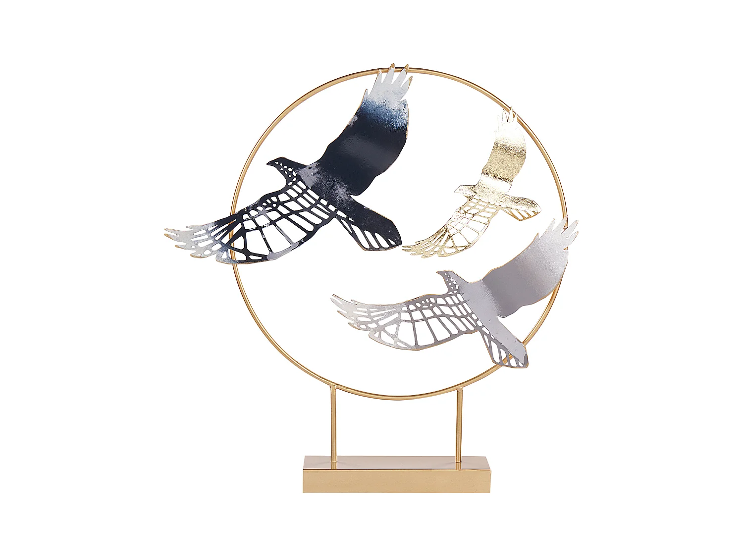 Accessoire Décoratif Oiseau SAMARIUM Métal Doré