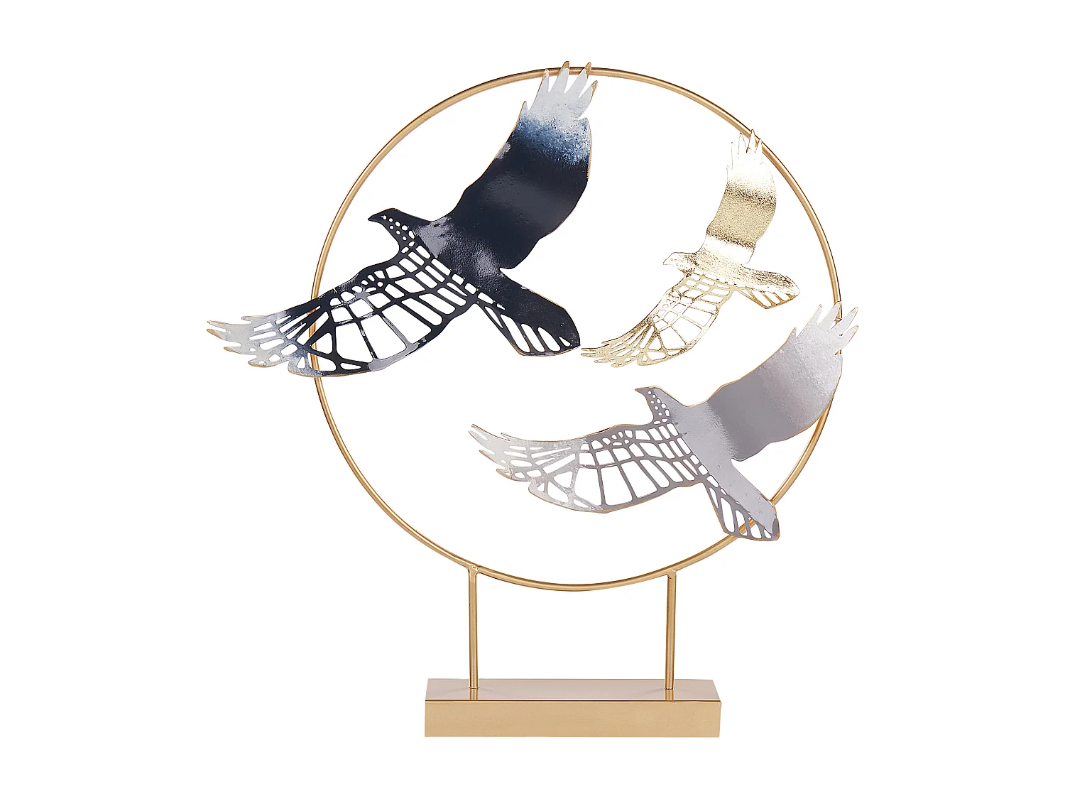 Accessoire Décoratif Oiseau SAMARIUM Métal Doré