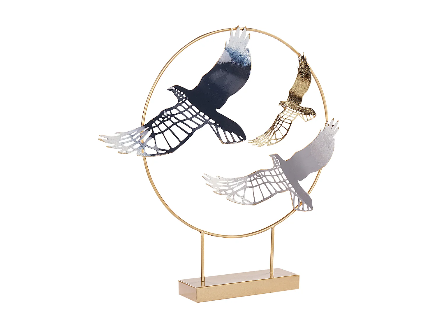 Accessoire Décoratif Oiseau SAMARIUM Métal Doré