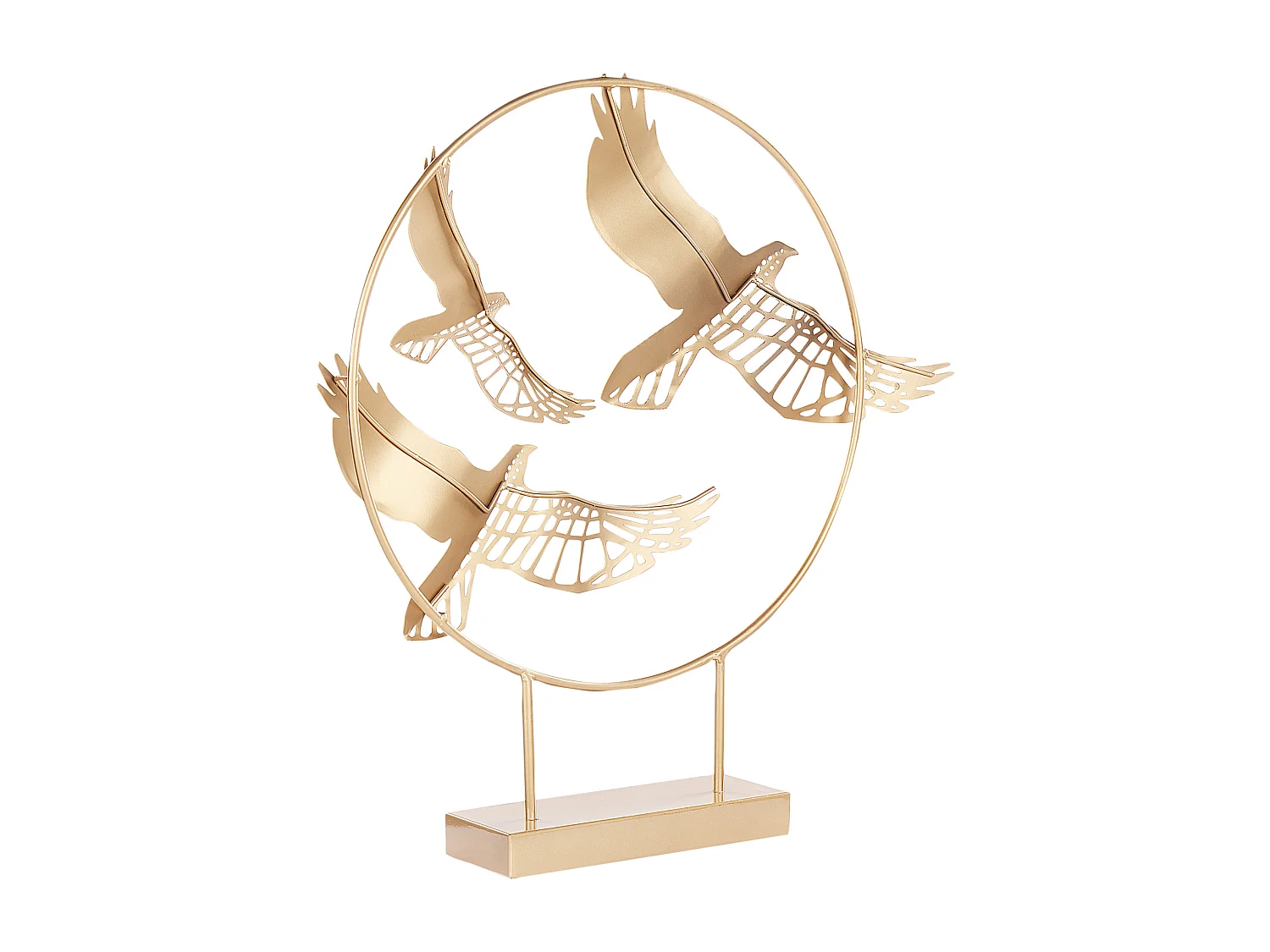 Accessoire Décoratif Oiseau SAMARIUM Métal Doré