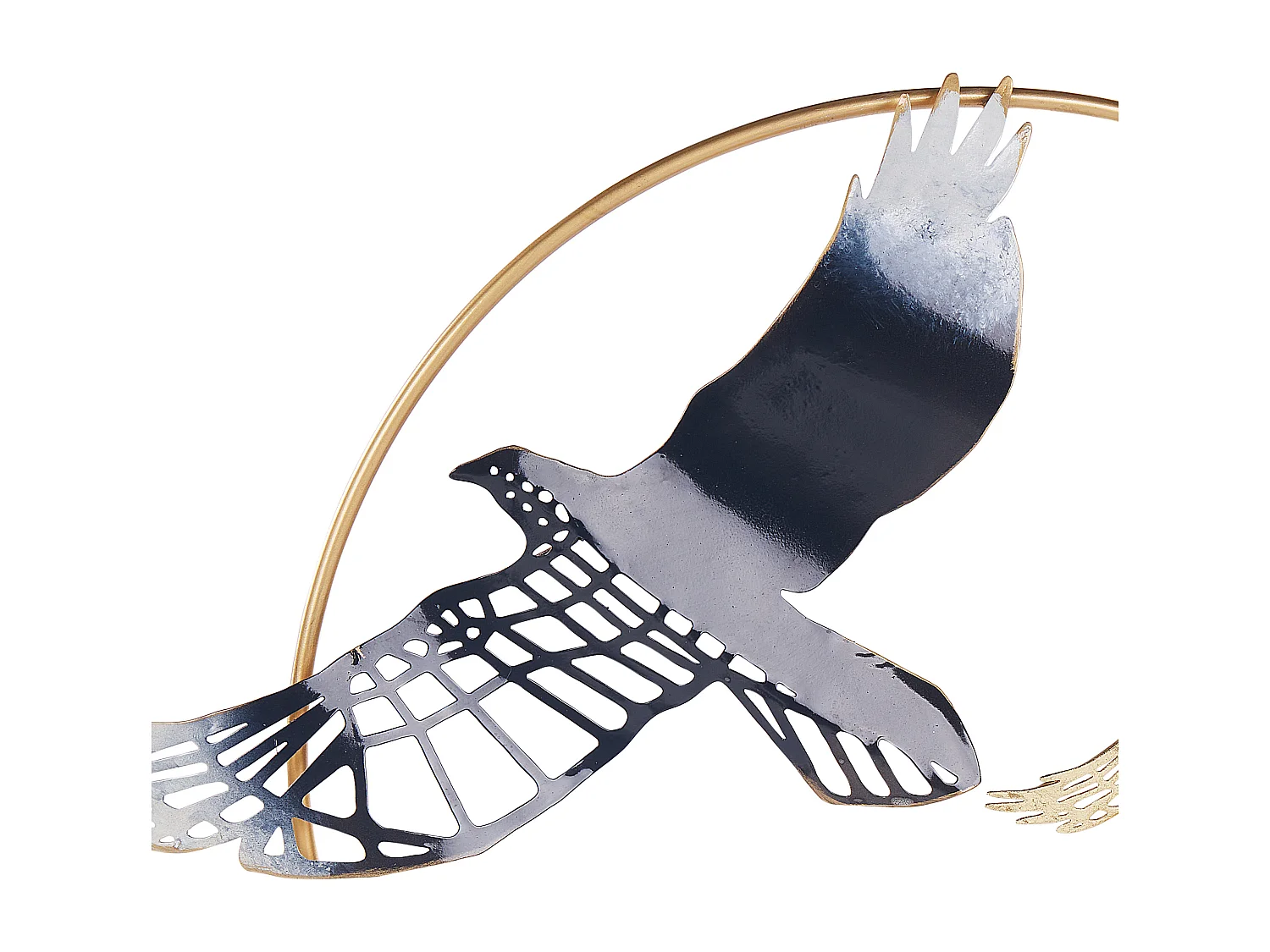 Accessoire Décoratif Oiseau SAMARIUM Métal Doré