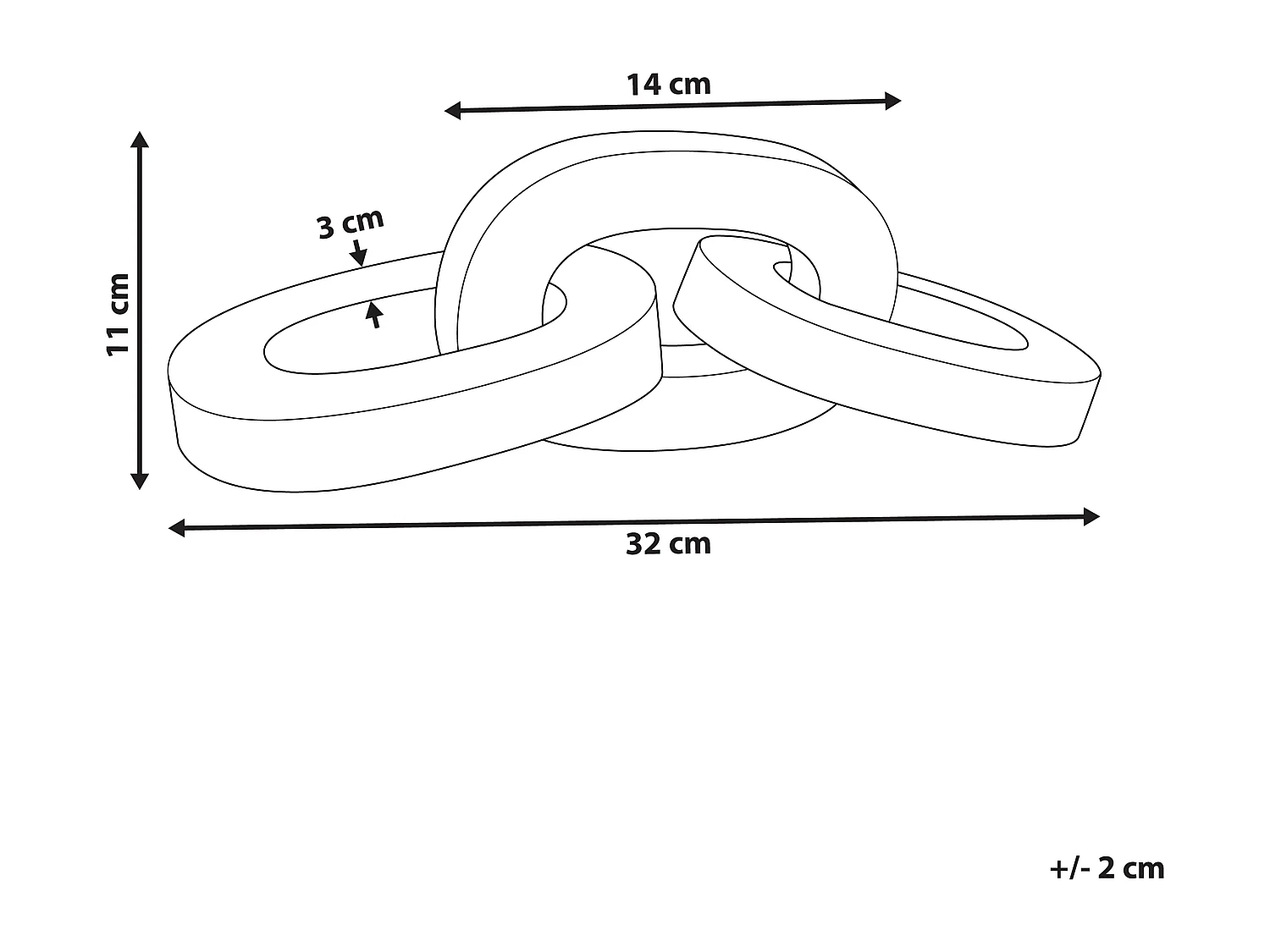 Accessorio decorativo catena MARUSI Pietra Bianco