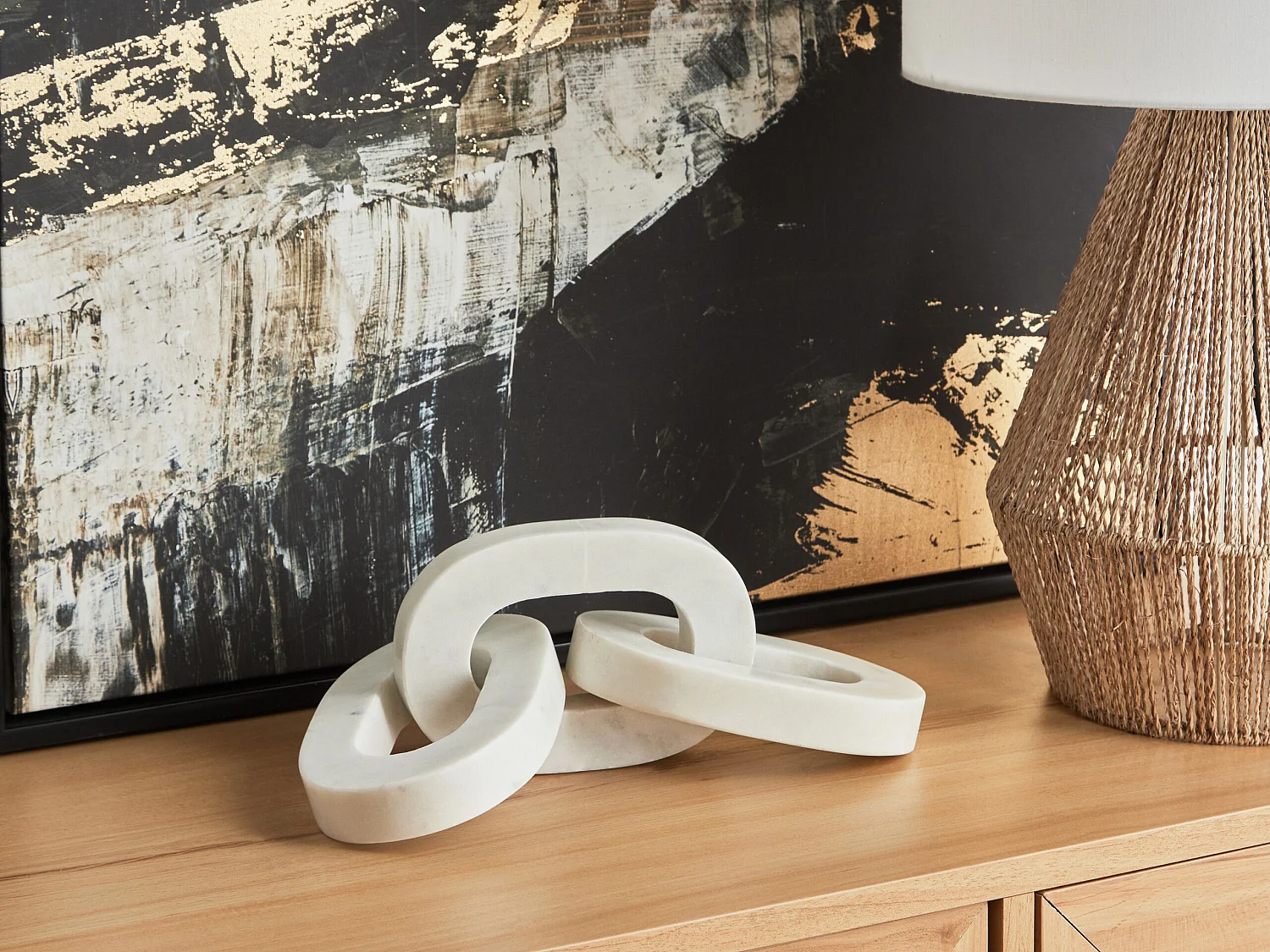 Accessoire Décoratif Chaîne MARUSI Pierre Blanc