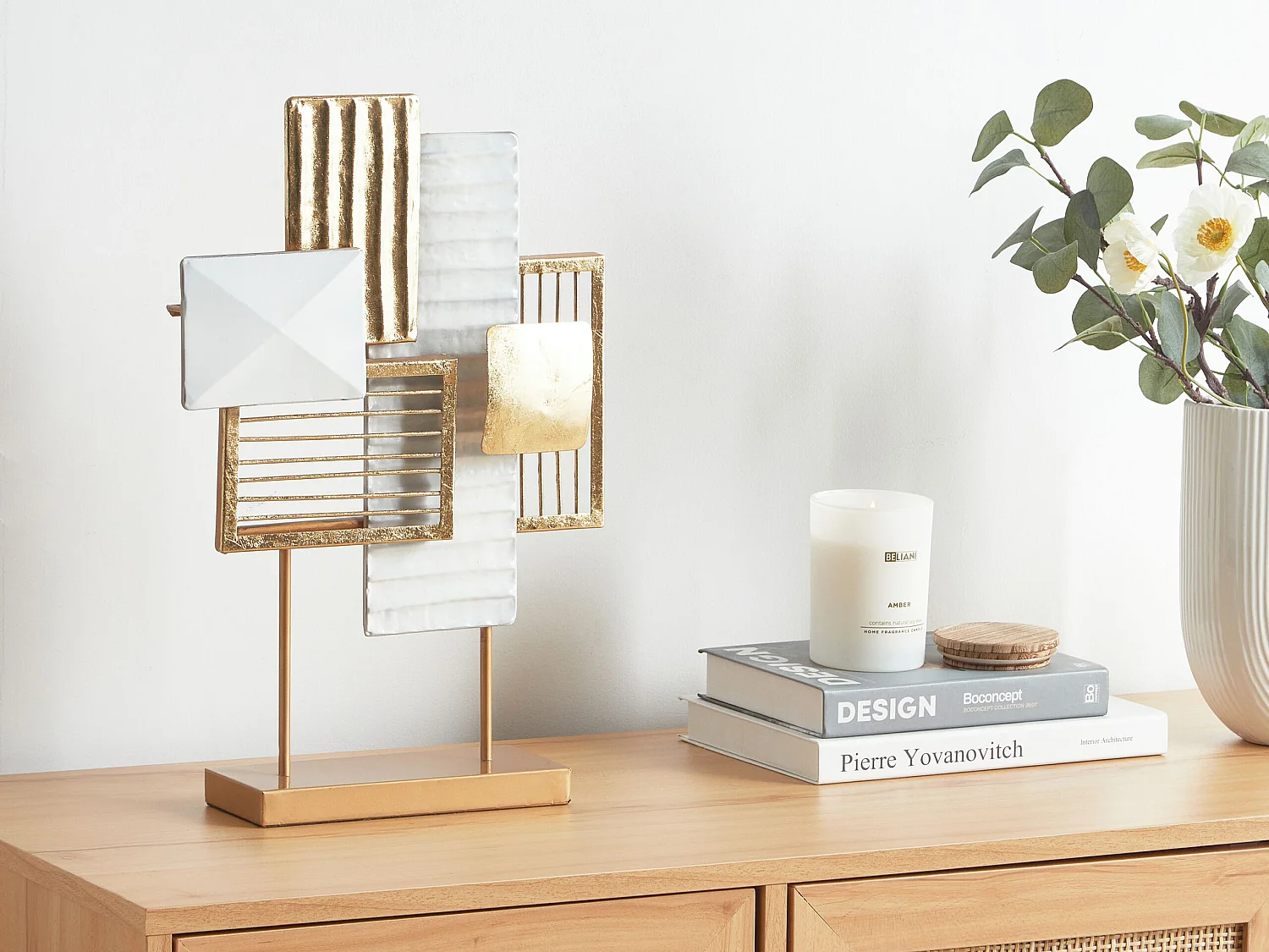 Figura decorativa BORON Metal Dorado