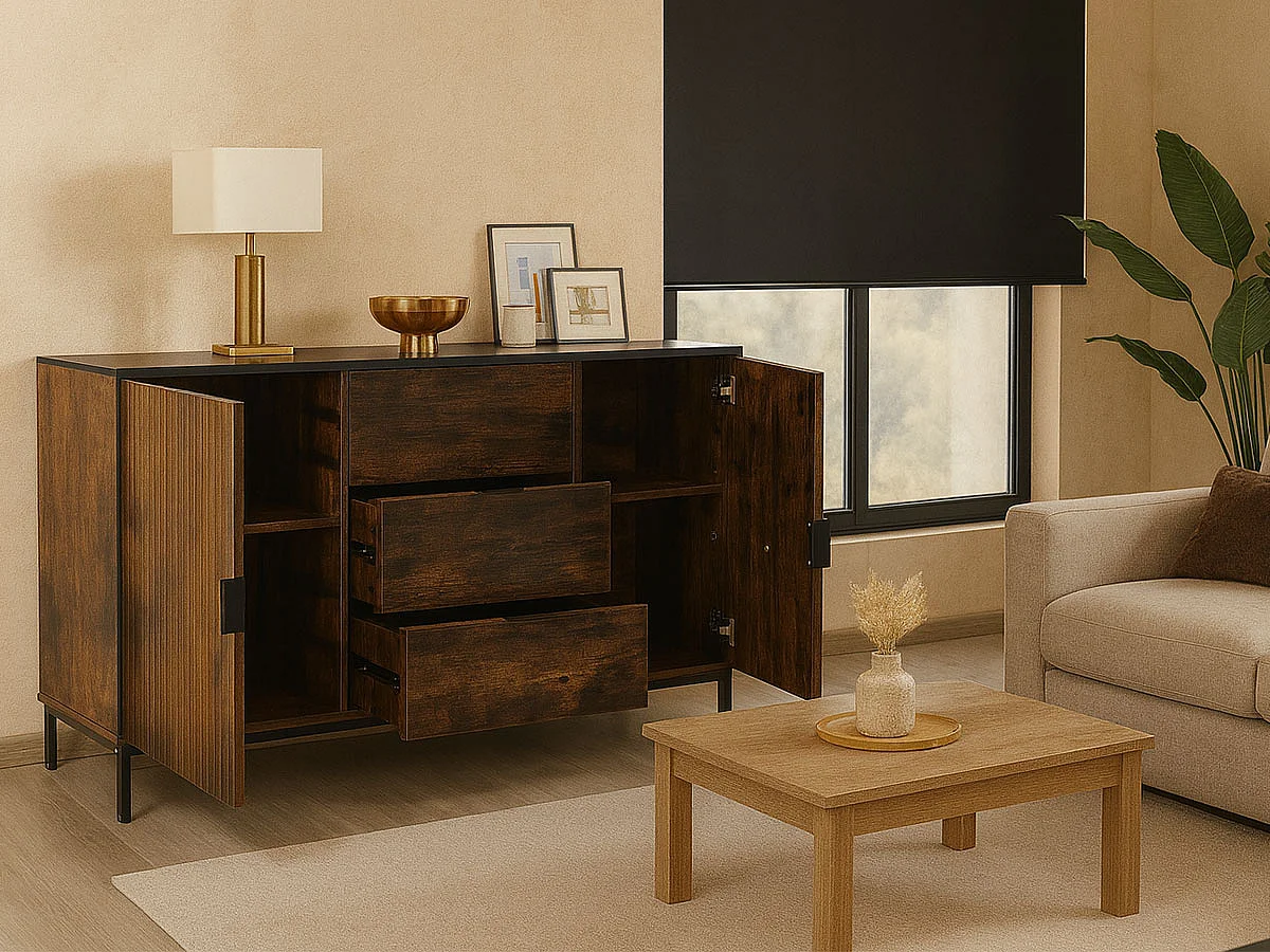 Aparador Vigo (Wengue, Preto)