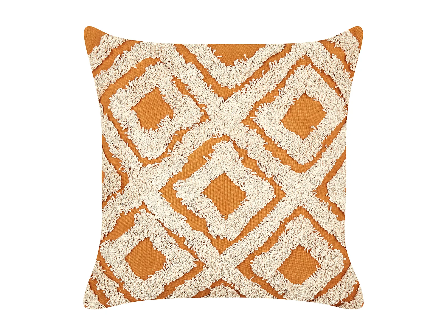 Set van 2 decoratieve kussens GILLY Katoen 45 x 45 cm Oranje Geometrisch patroon