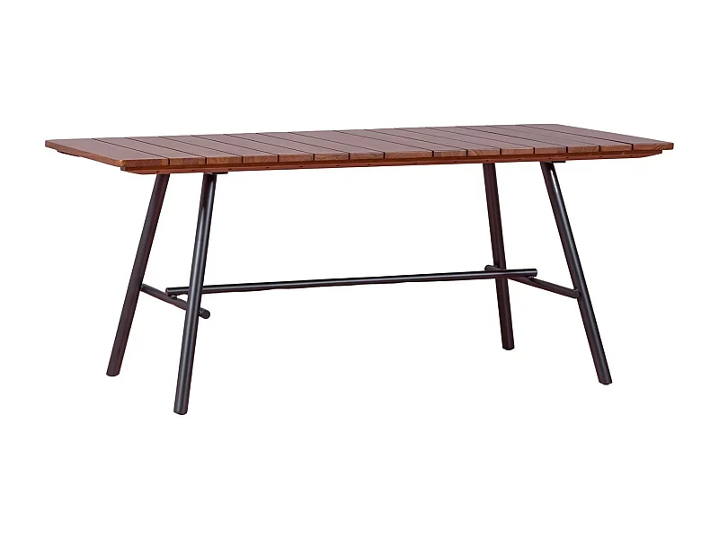 Hoogwaardige industriële tafel van massief teakhout - Fare - Teca