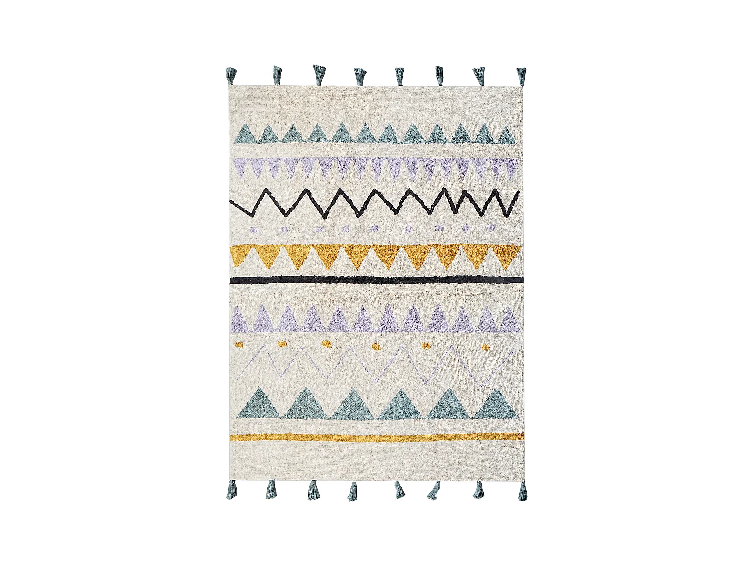 Tapis enfant ZAYSAN Vert 140 x 200 cm Coton