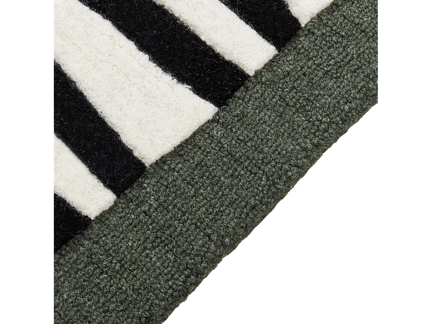 Tappeto lana verde 160 x 230 cm OKAPI