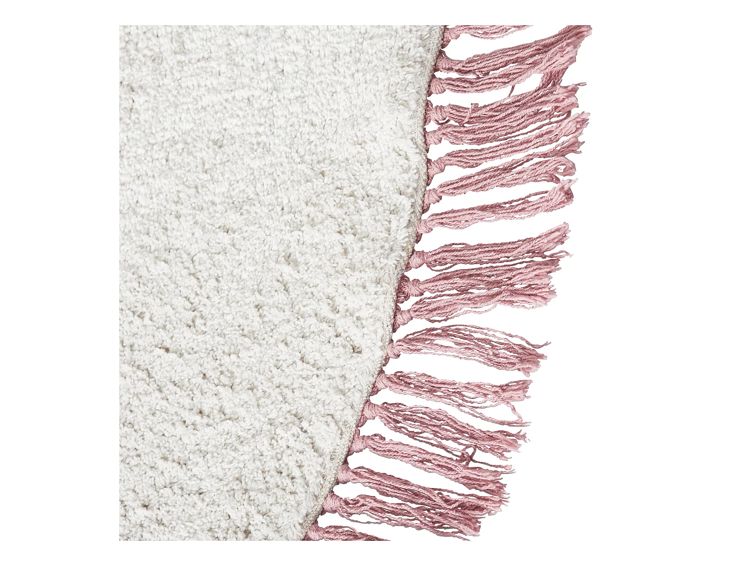 Vloerkleed katoen wit ⌀ 120 cm STARS