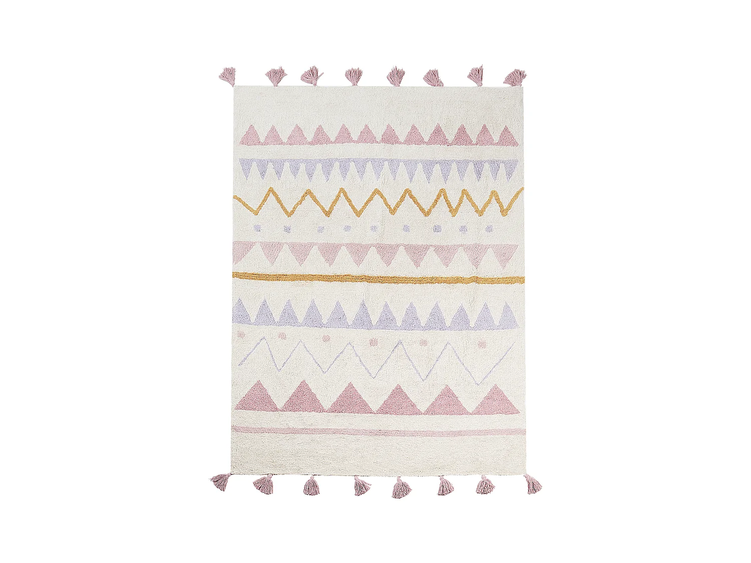 Tapis enfant ZAYSAN Rose 140 x 200 cm Coton