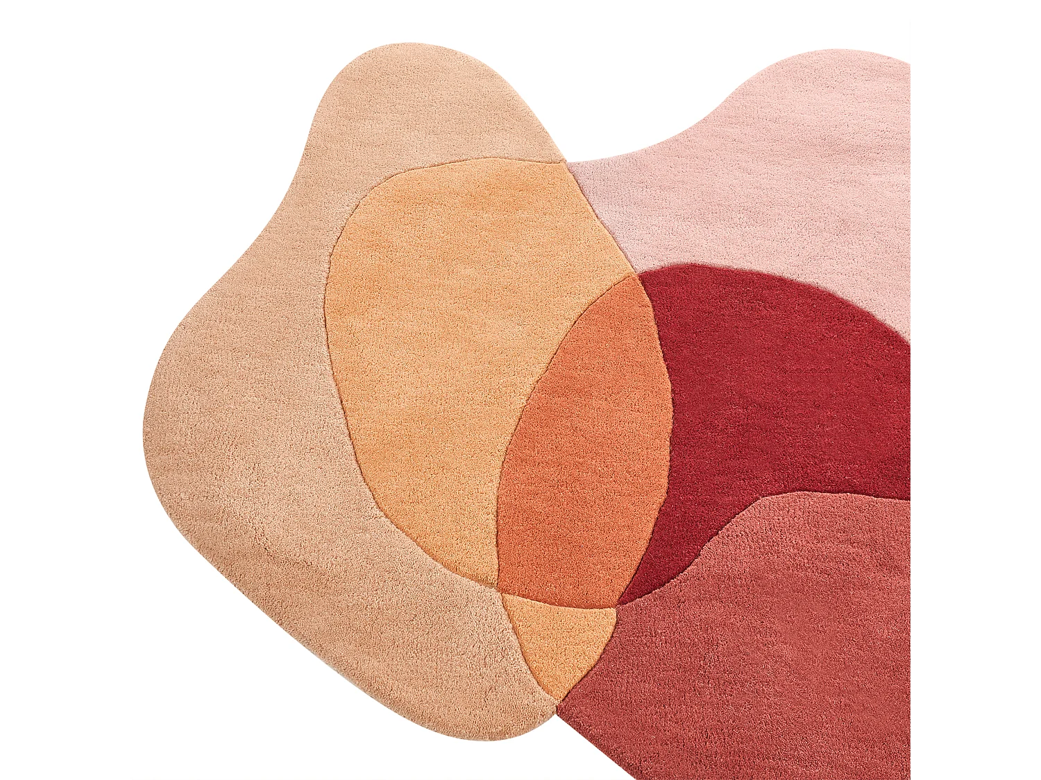 Dywan wełniany 140 x 140 cm wielokolorowy SINJUWI