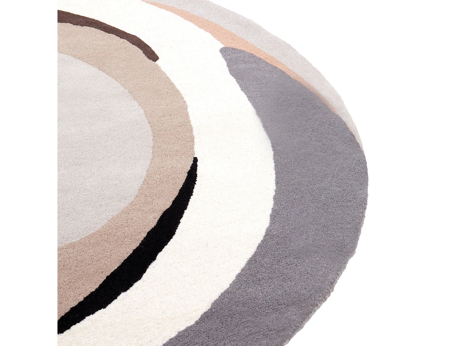 Teppich Wolle mehrfarbig ⌀ 140 cm SARGODHA