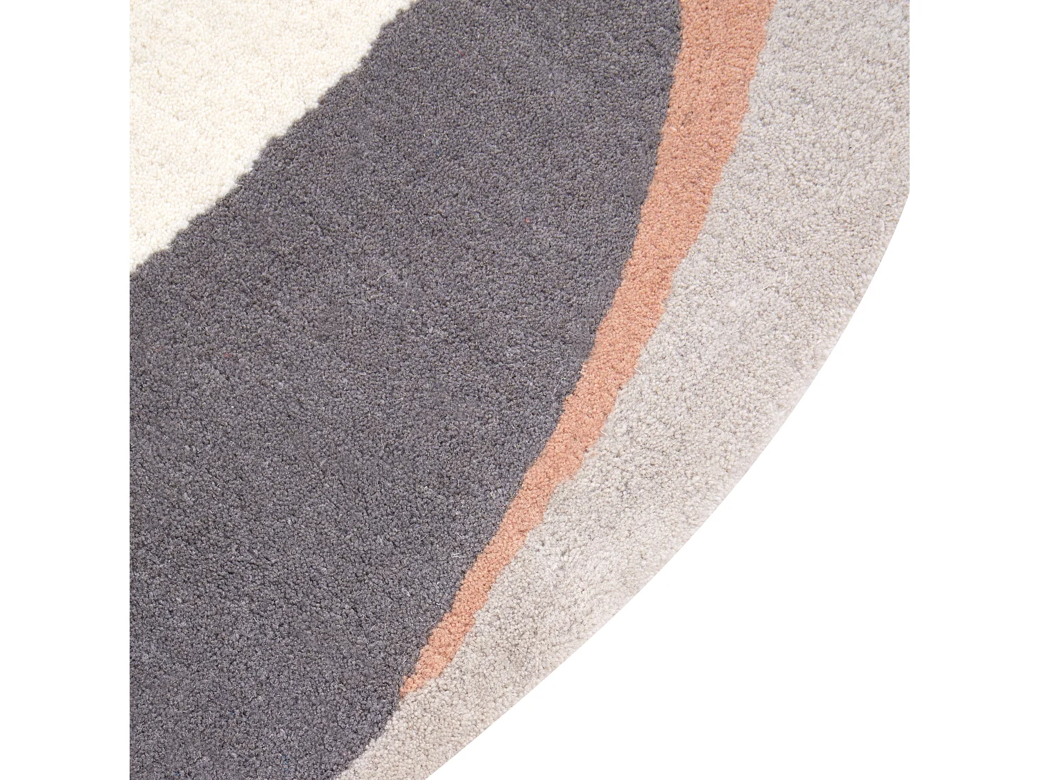 Teppich Wolle mehrfarbig ⌀ 140 cm SARGODHA