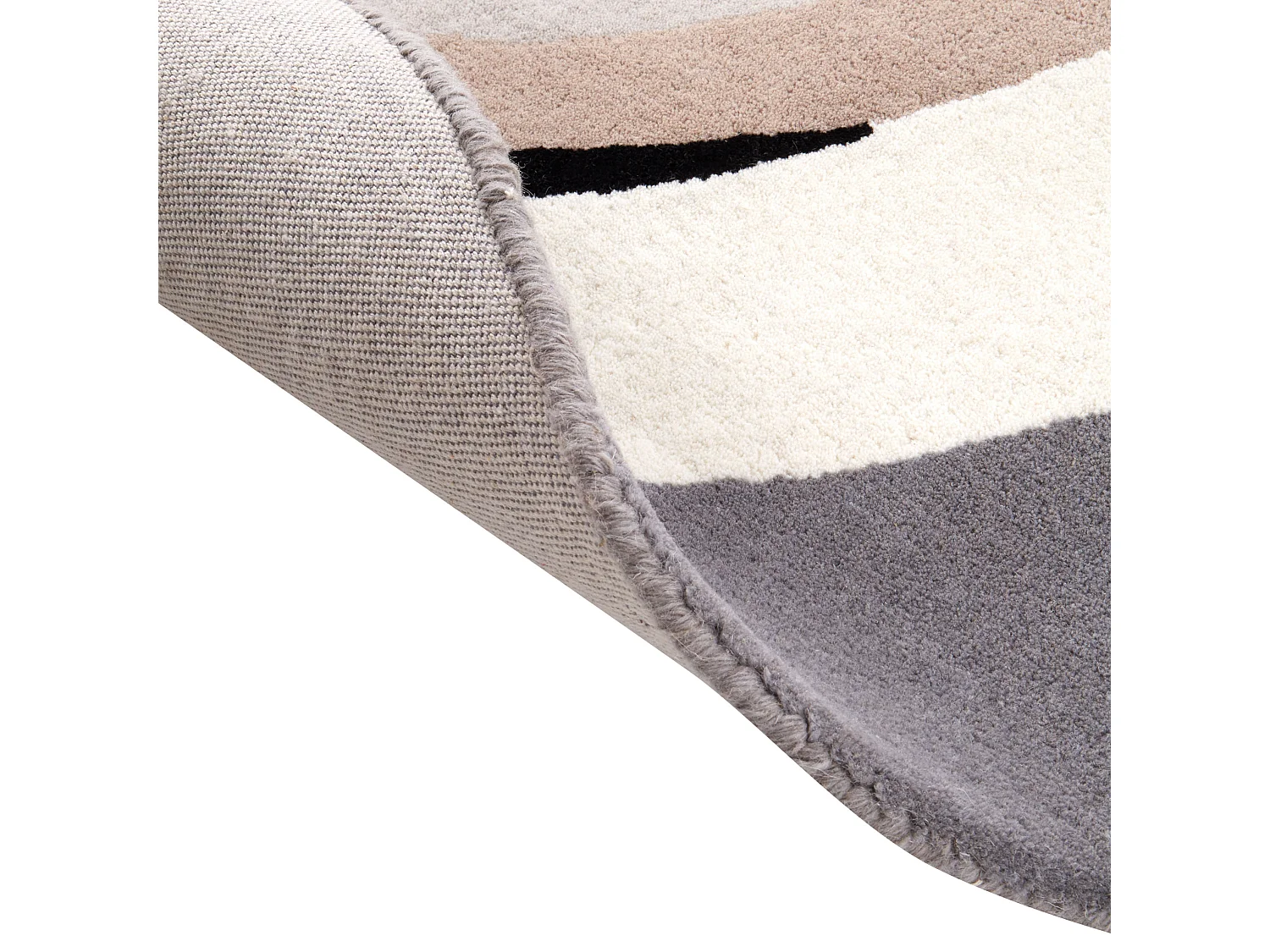 Teppich Wolle mehrfarbig ⌀ 140 cm SARGODHA