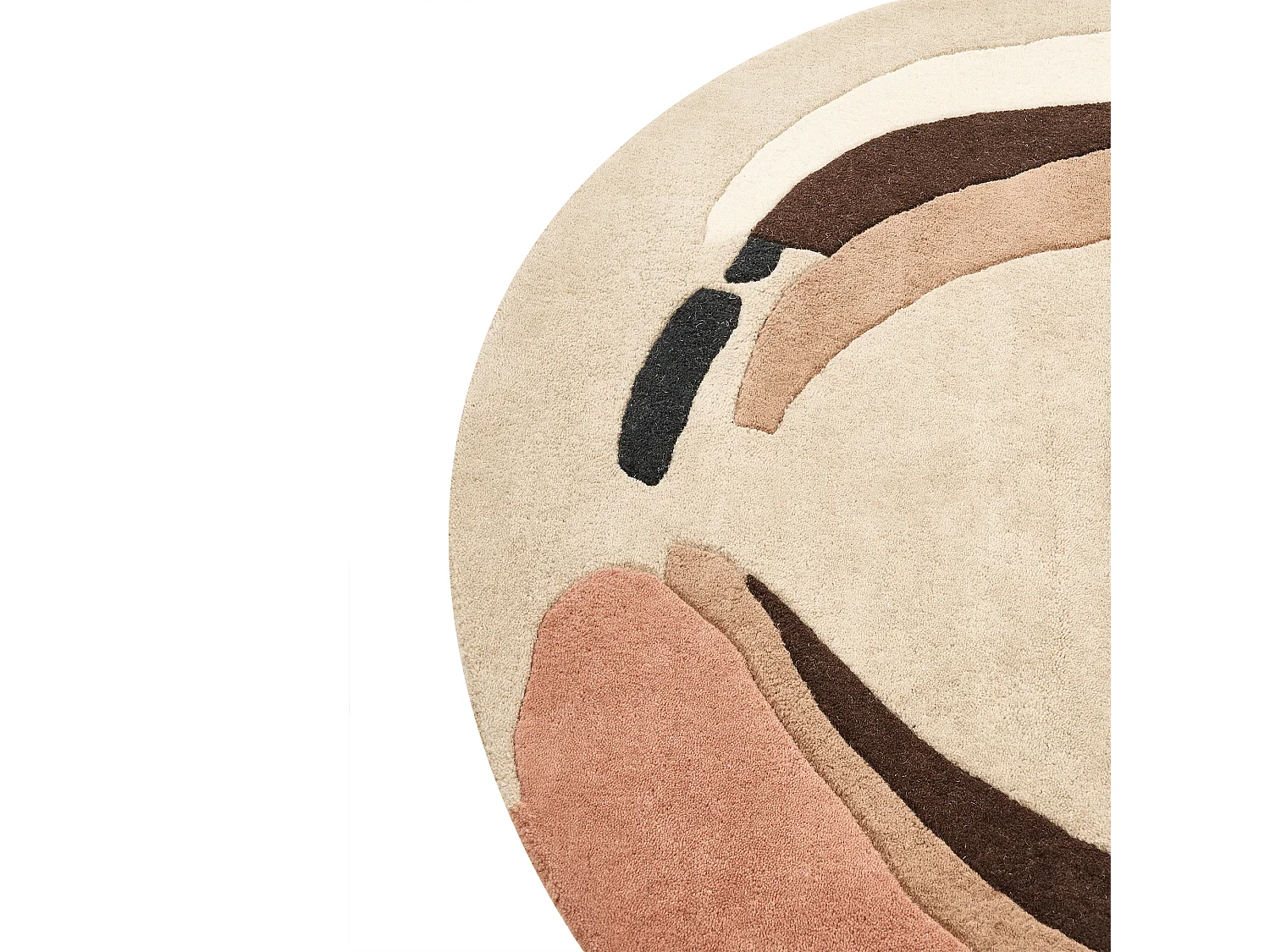 Tappeto lana multicolore ⌀ 140 cm SARGODHA