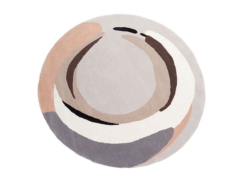 Teppich Wolle mehrfarbig ⌀ 140 cm SARGODHA