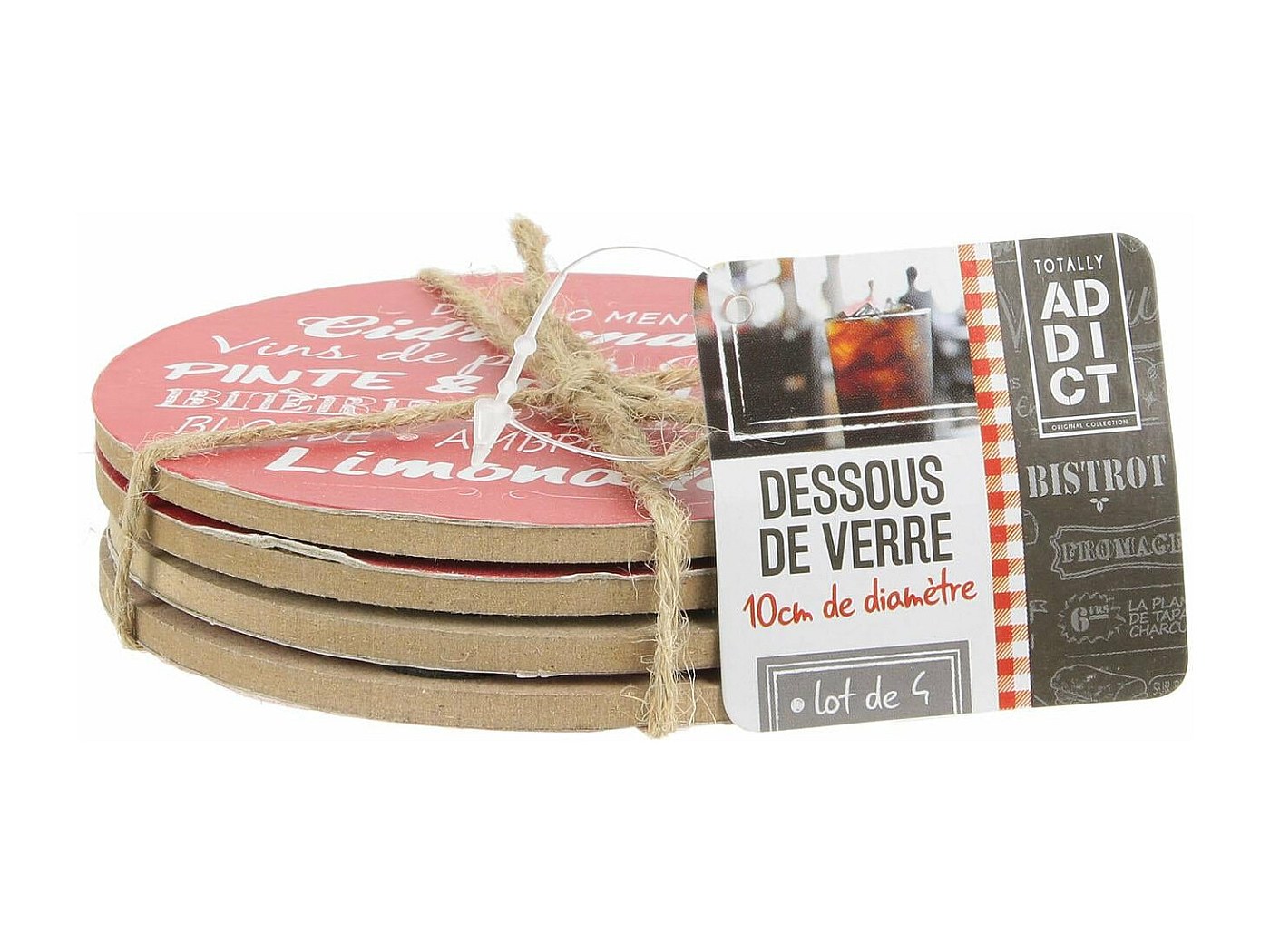 12 PCS Dessous De Verre En Cuir Double Face Sous Bock Bière Dessous De