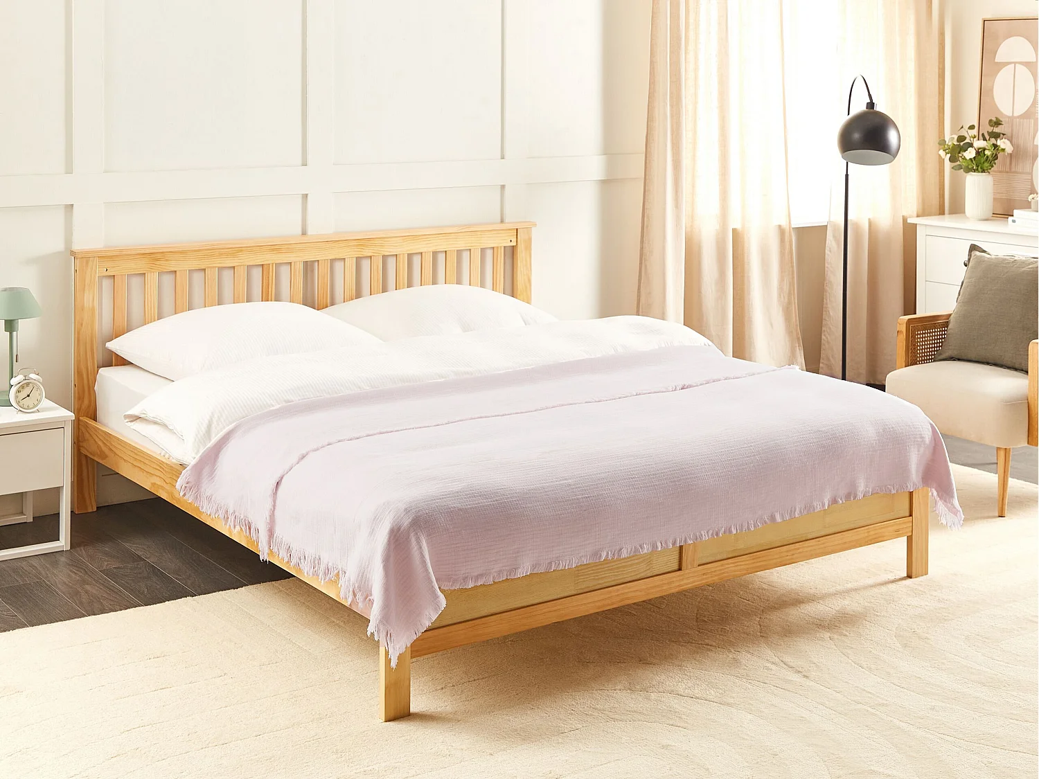 Sprei HALPOLA Katoen 200 x 220 cm Roze