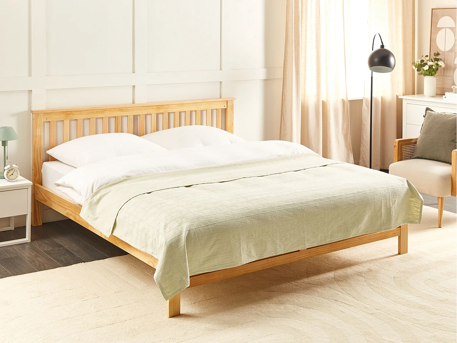 Colcha MARAKA Algodón 150 x 200 cm Beige claro