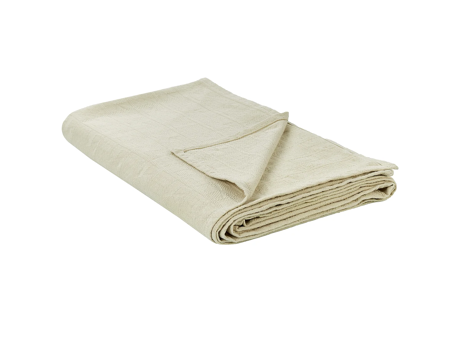 Colcha MARAKA Algodón 150 x 200 cm Beige claro