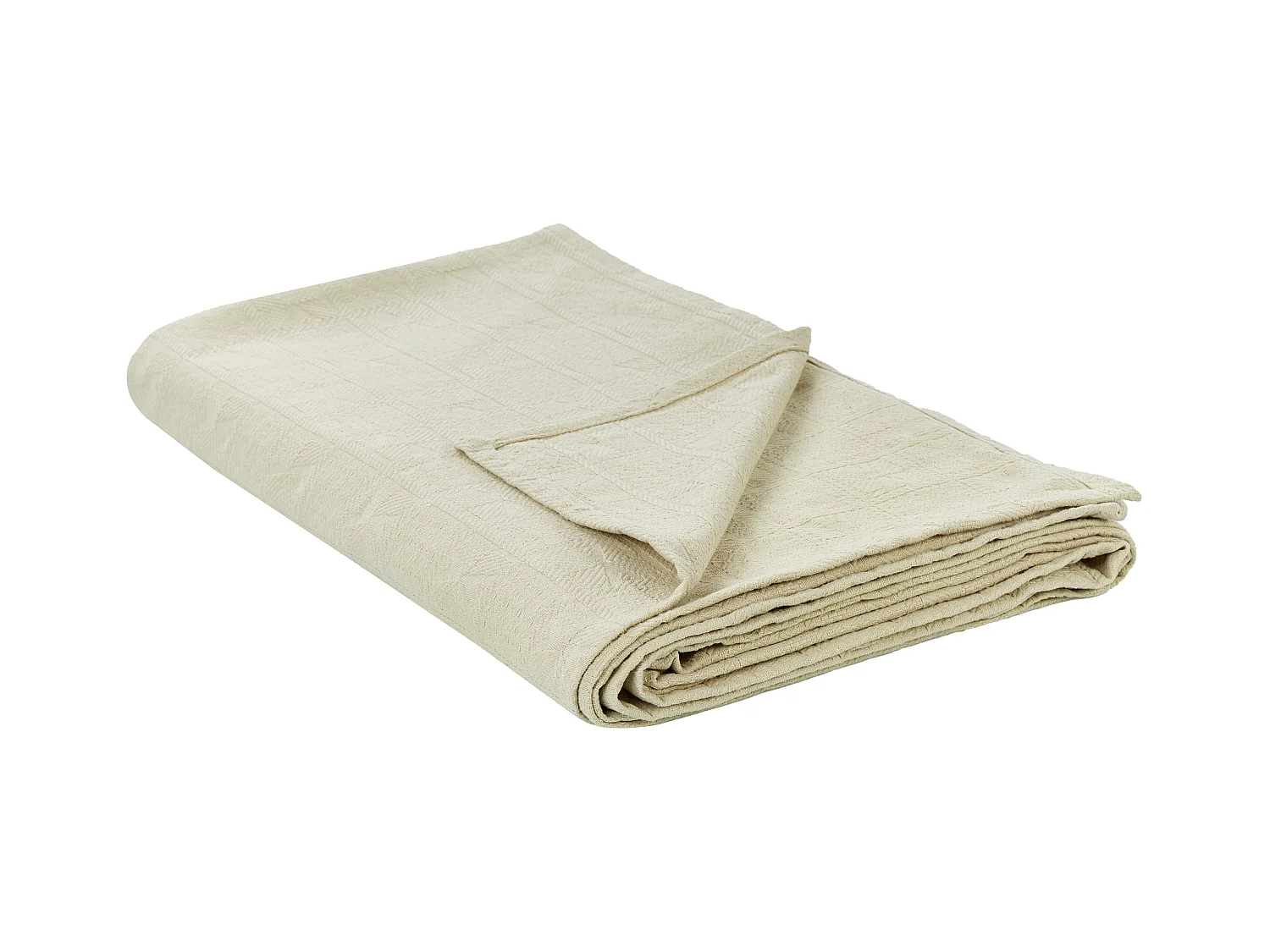 Couvre-lits MARAKA Coton 200 x 220 cm Beige clair