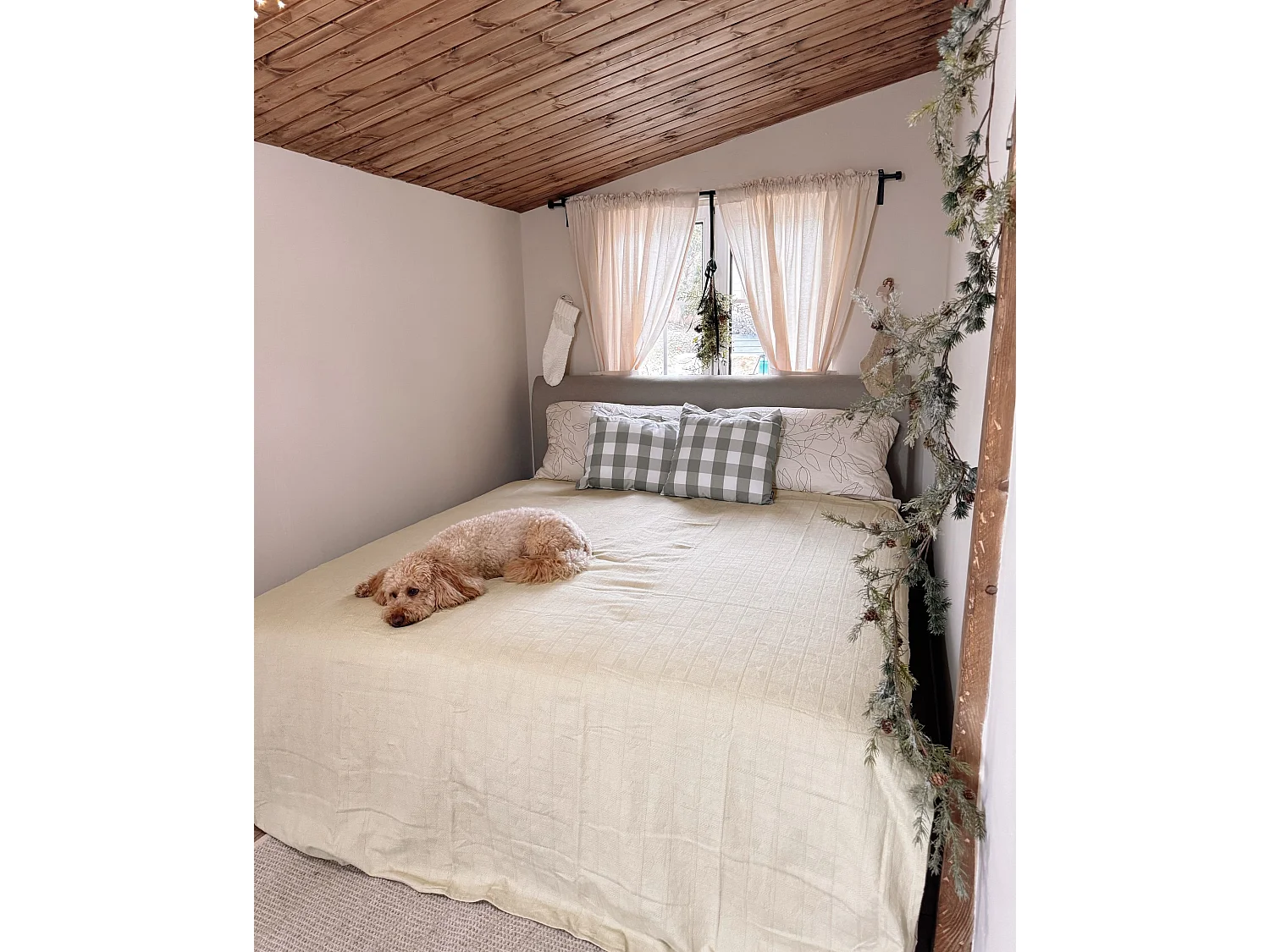 Tagesdecke MARAKA Baumwolle 200 x 220 cm Hellbeige