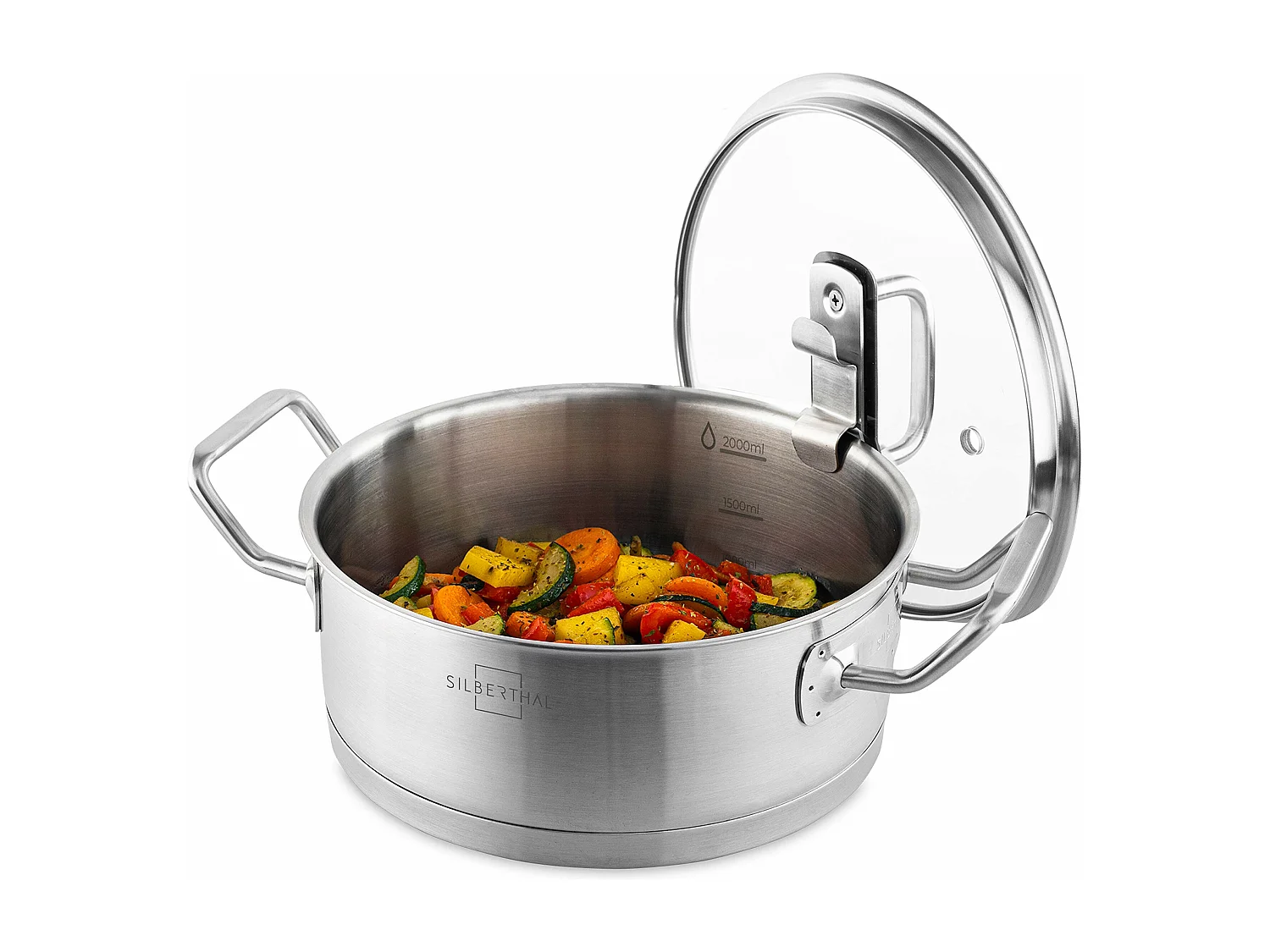 SILBERTHAL Kochtopf Induktion 20 cm - Edelstahl -