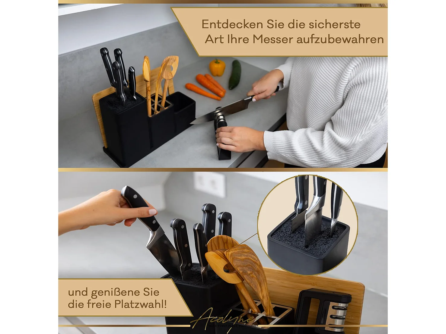 Acolyne Premium Messerblock unbestück aus