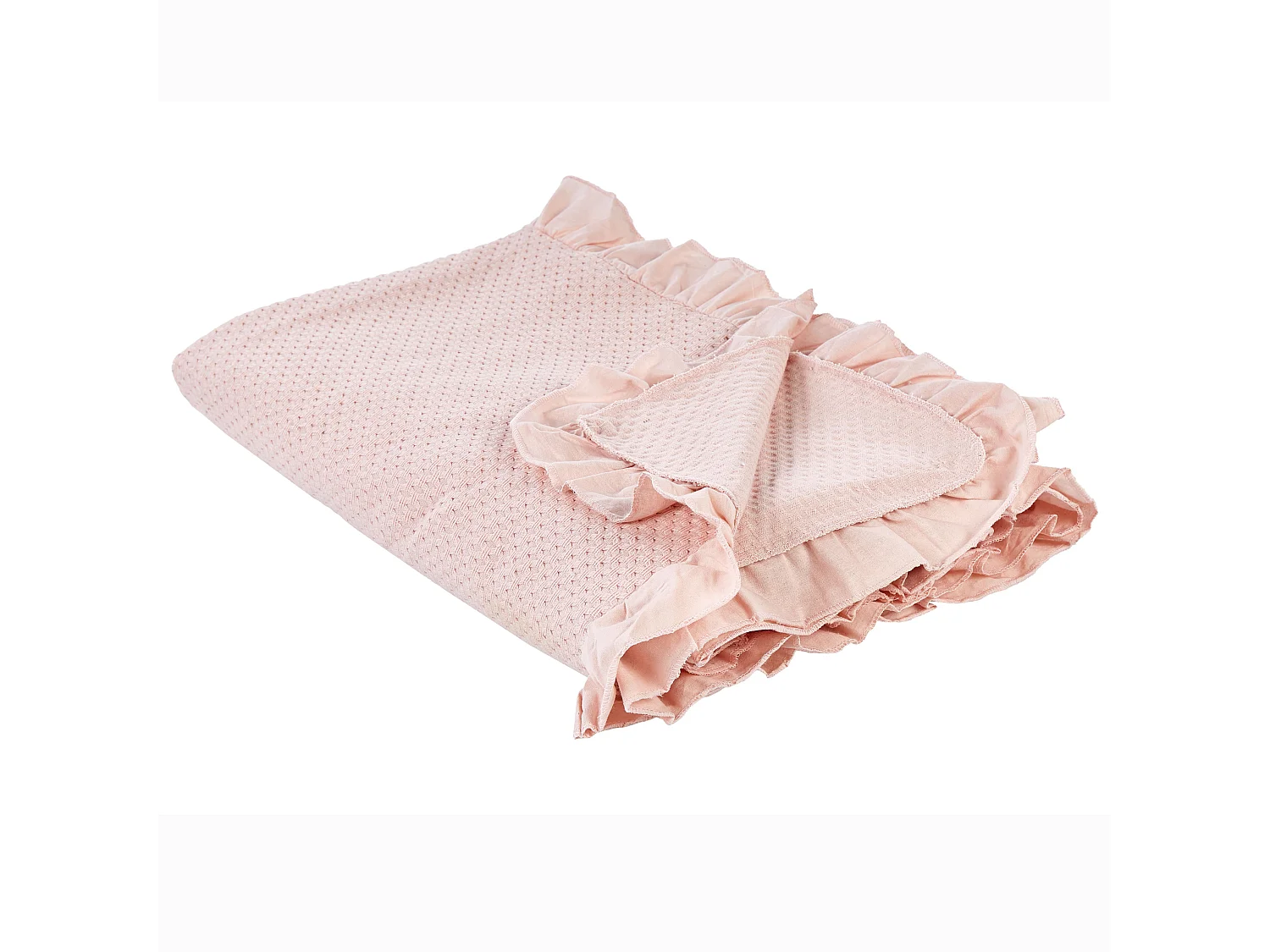 Sprei HATTON Katoen 200 x 220 cm Pastelroze