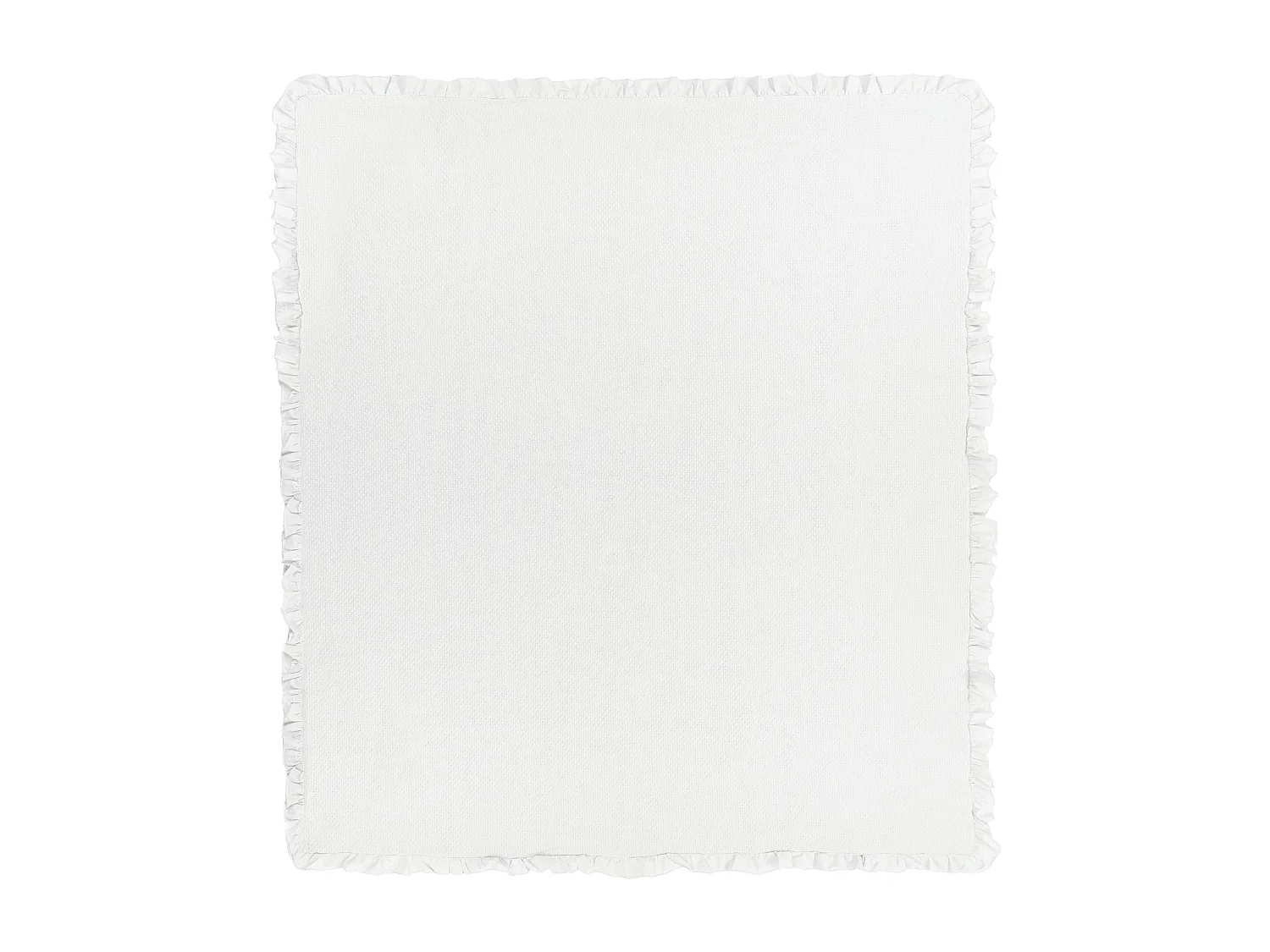 Colcha HATTON Algodón 220 x 240 cm Blanco crema