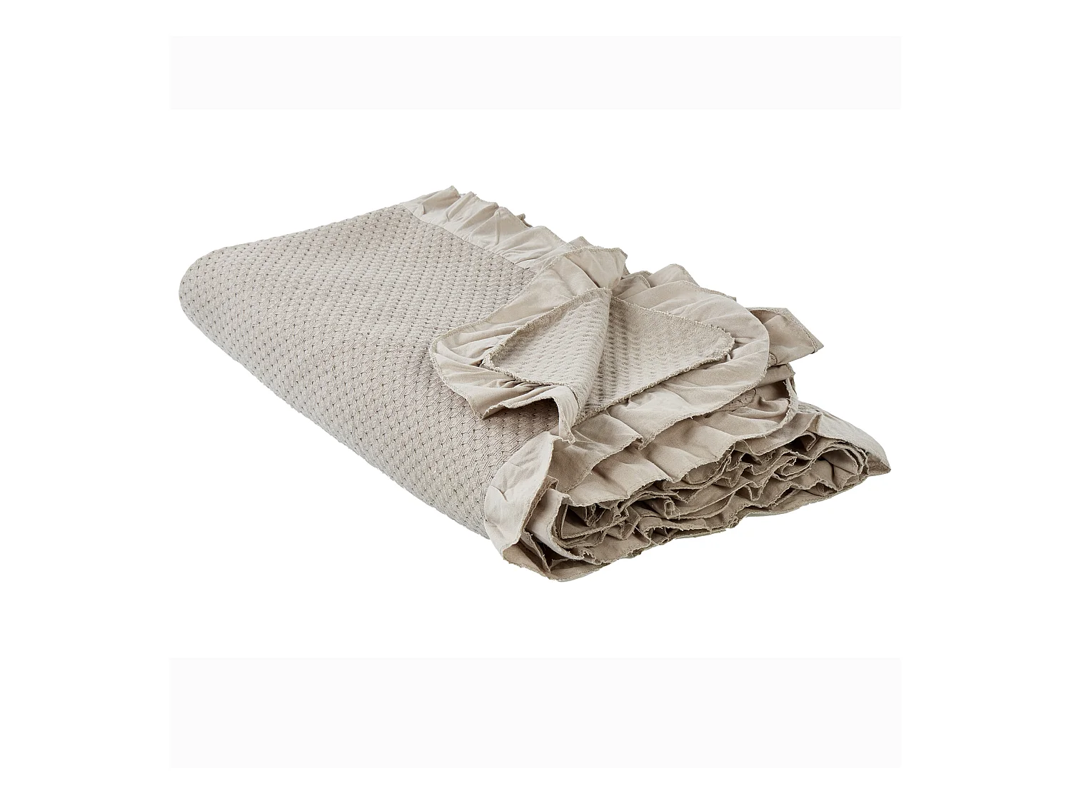 Couvre-lits HATTON Coton 200 x 220 cm Taupe