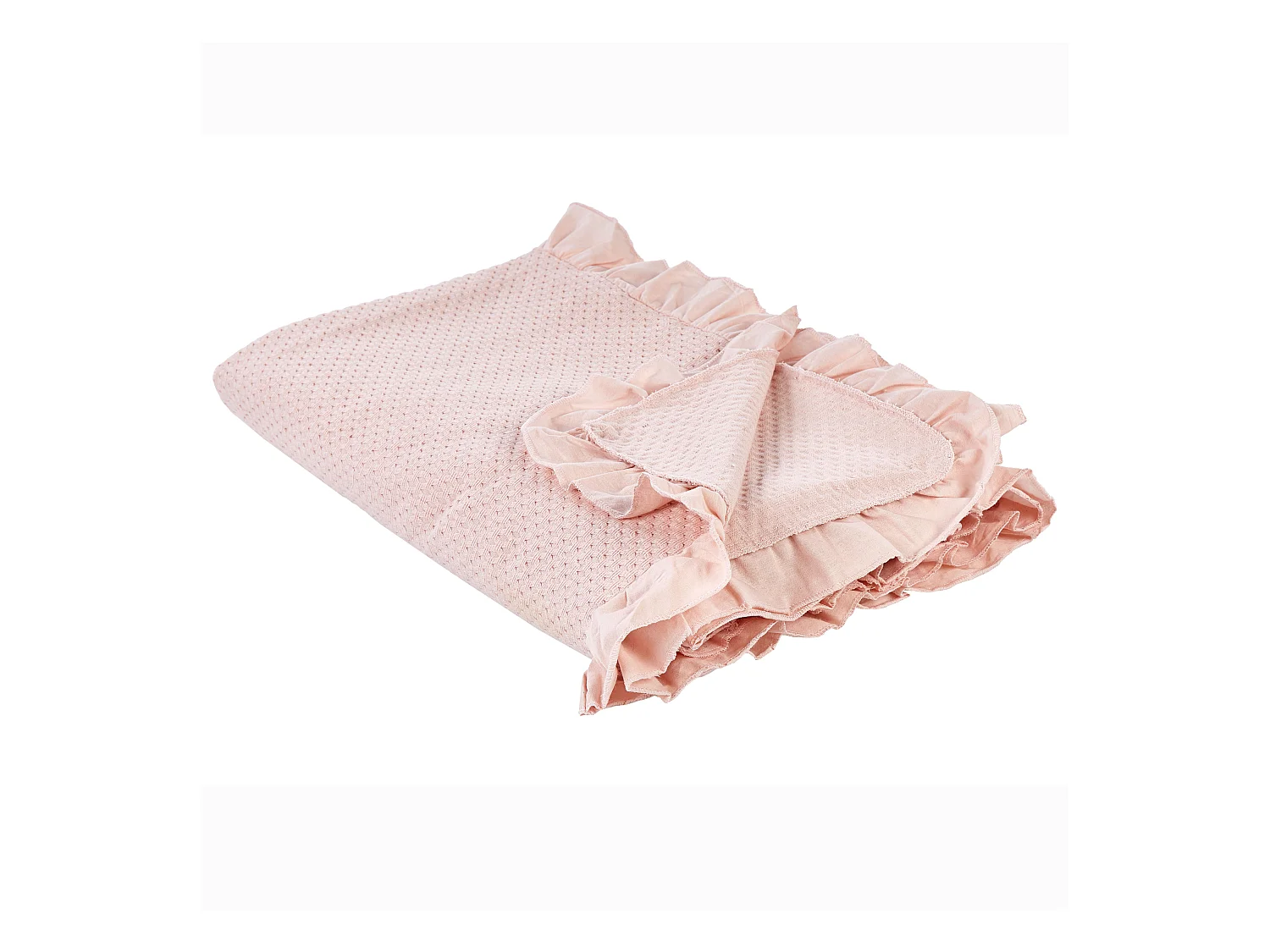 Couvre-lits HATTON Coton 220 x 240 cm Rose pastel