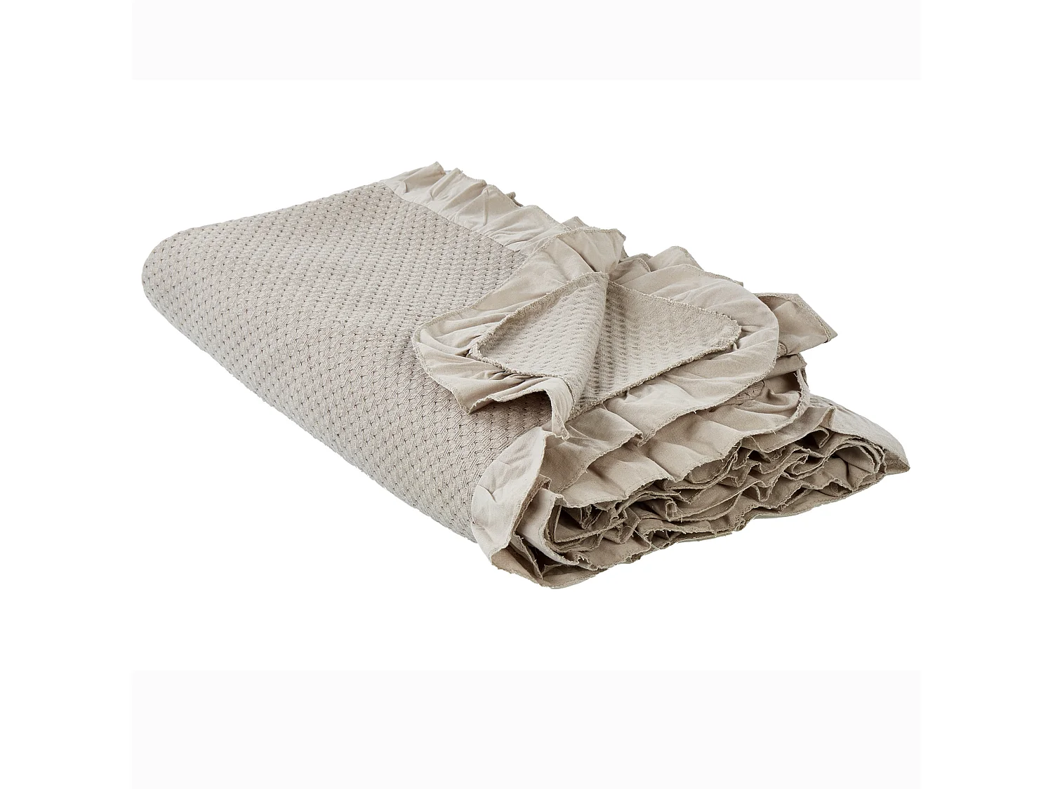 Tagesdecke HATTON Baumwolle 220 x 240 cm Taupe