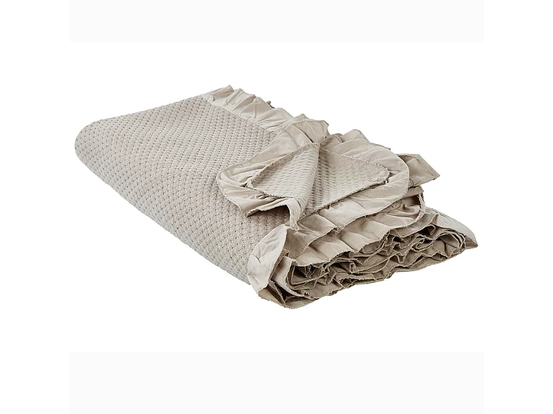 Tagesdecke HATTON Baumwolle 220 x 240 cm Taupe