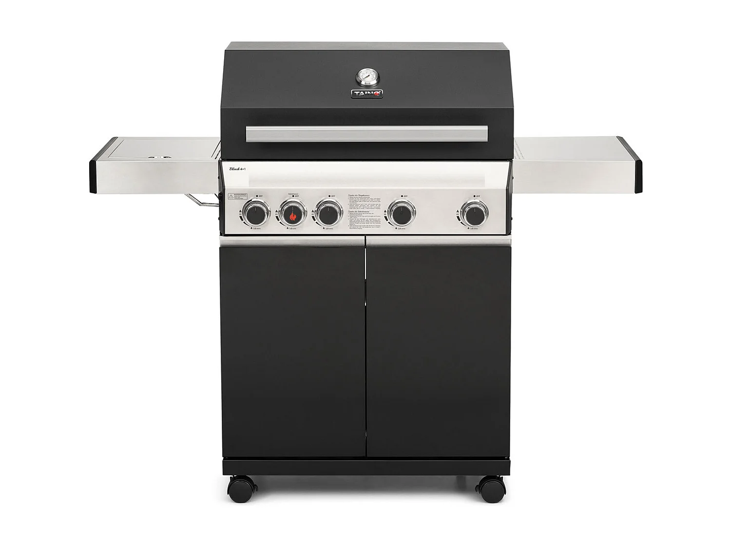 GASGRILL BLACK 4+1 4 Brenner