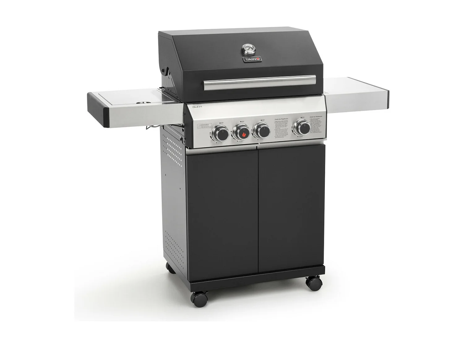 GASGRILL BLACK 3+1 3 Brenner