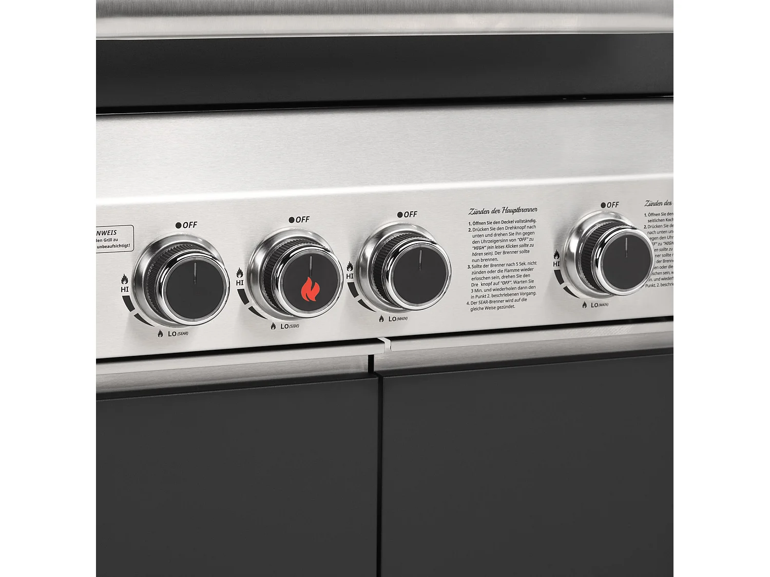 GASGRILL BLACK 3+1 3 Brenner