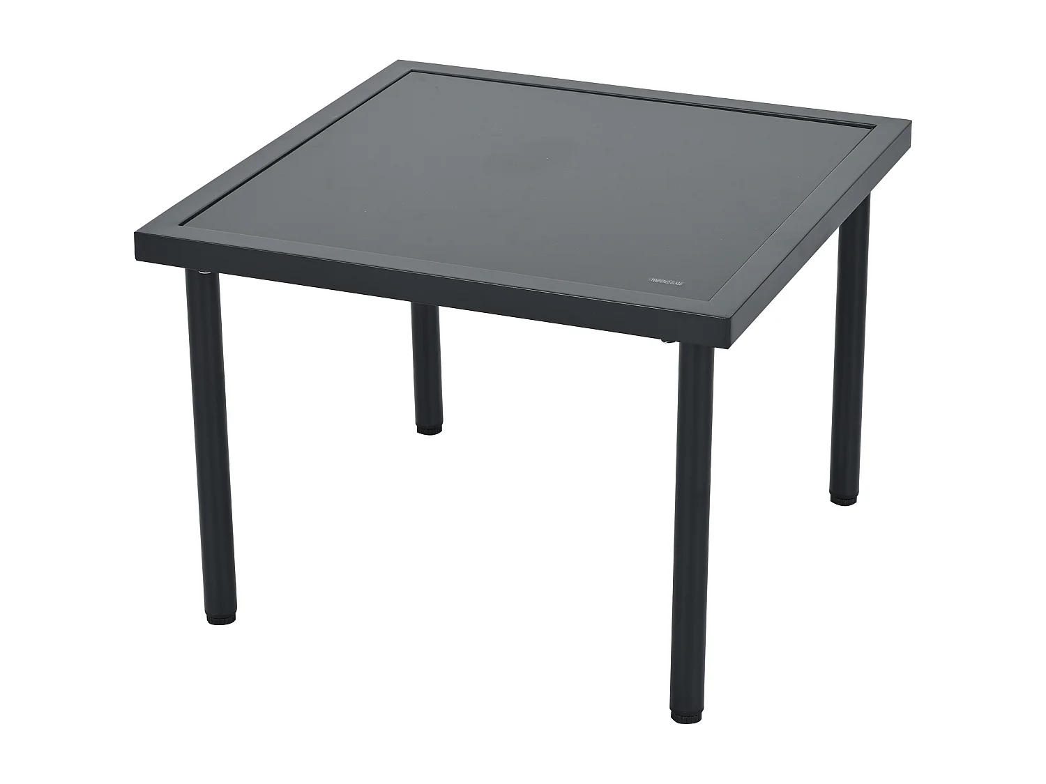 Set de 6 pièces, meubles de jardin en corde, dessus de table en verre, Siège et coussins inclus, beige