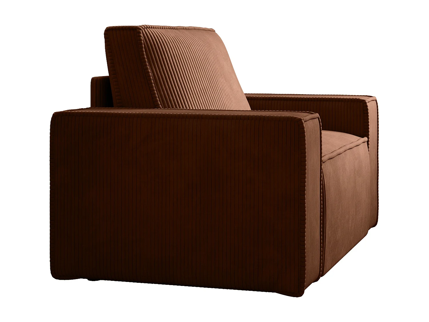 Sessel - Cord - Terracotta dunkel - AMELIA