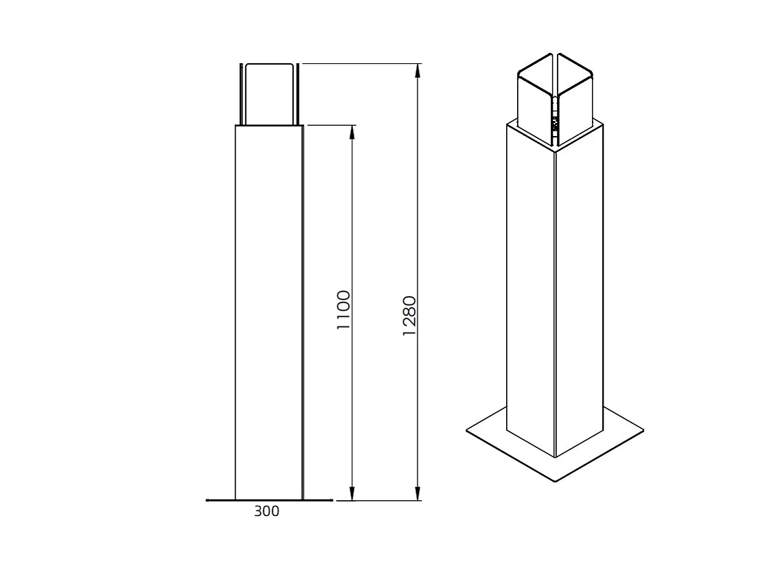 Cheminée de jardin au bioéthanol cheminée d'extérieur Capri 110 Rouille