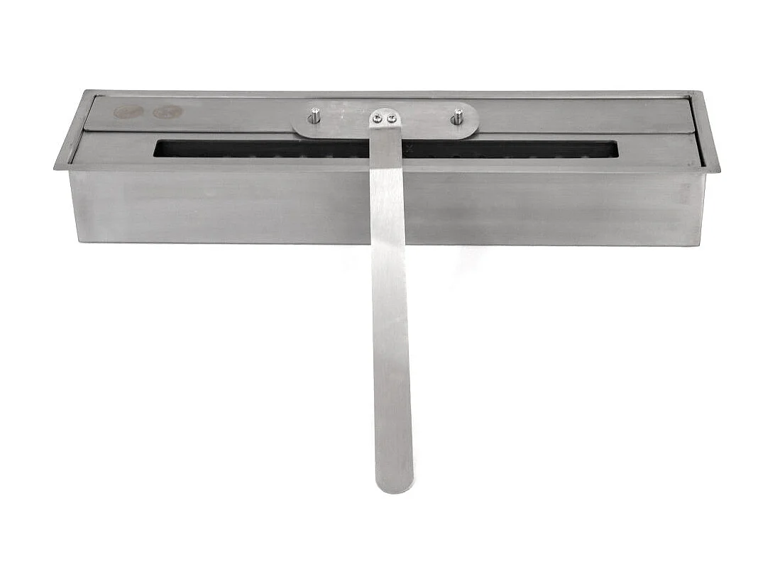 Cheminée au bioéthanol Cheminée au sol Cambridge en bois marron 110x37x102h