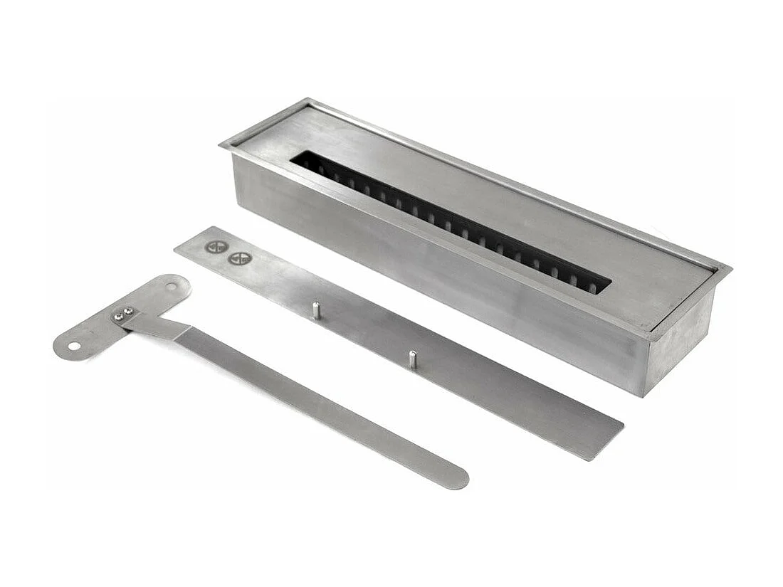 Lareira de canto a bioetanol piso de canto biolareira FORD Marrom L110 x D63 x H102