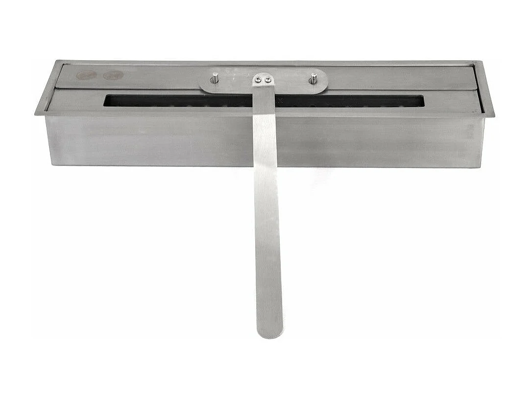 Lareira de canto a bioetanol piso de canto biolareira FORD Marrom L110 x D63 x H102