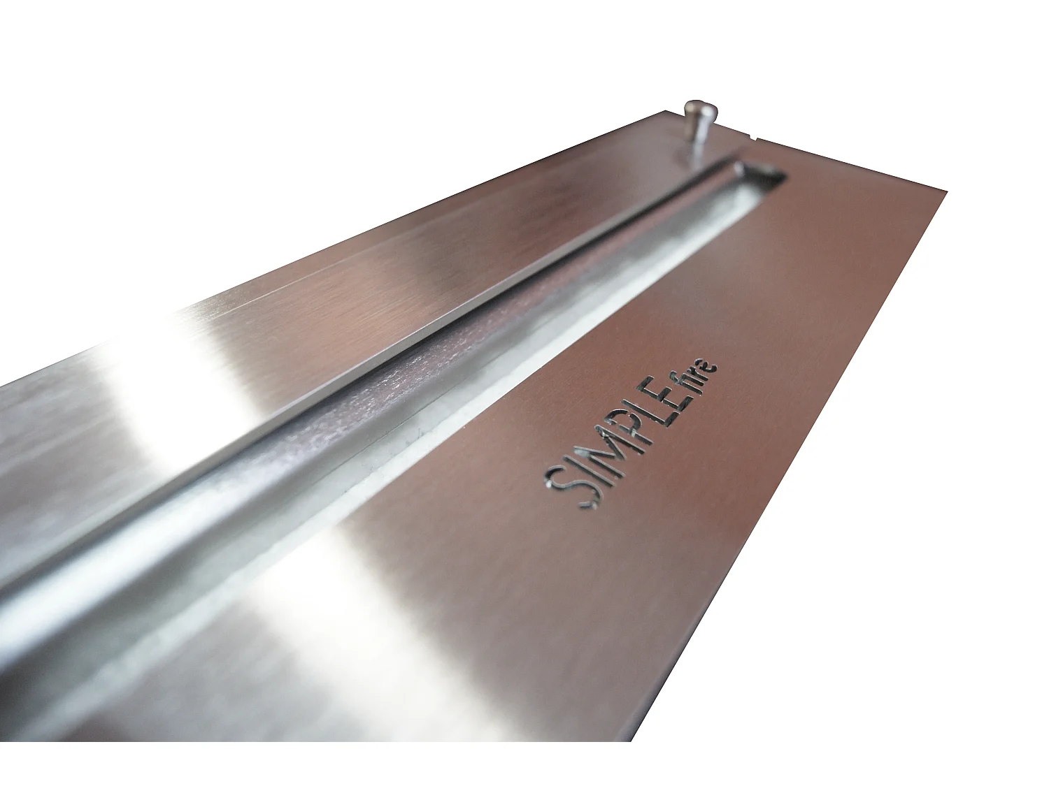 Cheminée au bioéthanol encastrable Frame 550 SimpleFire avec verre noir