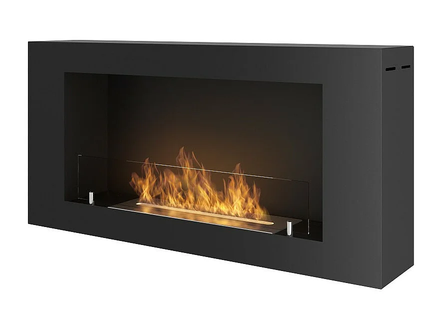 Caminetto a Bioetanolo BlackBox 910 SimpleFire da parete con Vetro