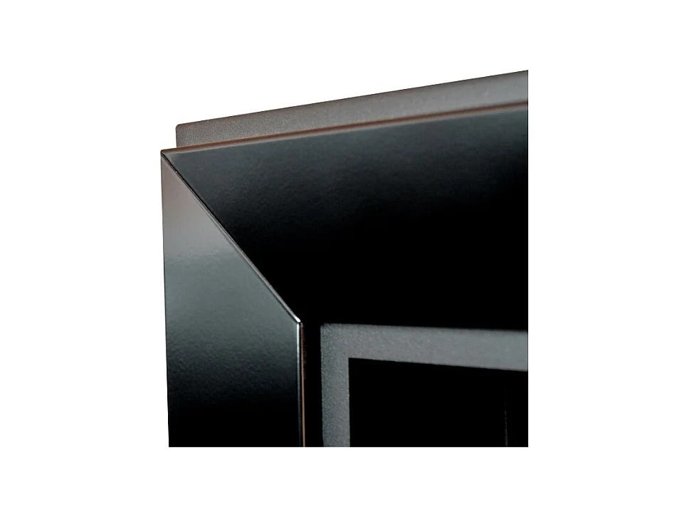 Cheminée au bioéthanol encastrable Frame 1800 SimpleFire avec verre noir